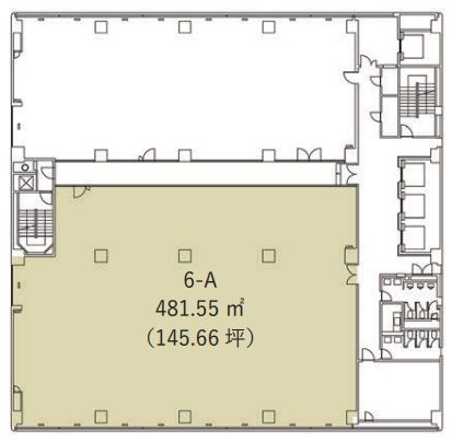 渋谷道玄坂東急ビル 6階A 平面図