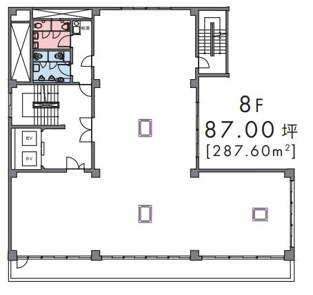 2東洋海事ビル 8階 平面図