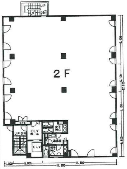 上野ビル(高円寺) 2階 平面図