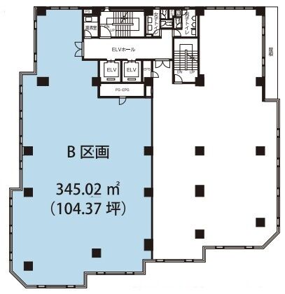 二宮ビル 2階B 平面図