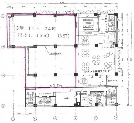 銀座大野ビル 3階 平面図
