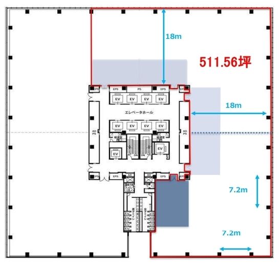 豊洲プライムスクエア 3階 平面図