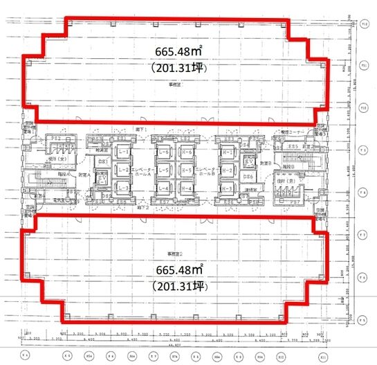 ハーモニータワー 25階 平面図
