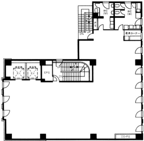 豊ビル（台東区） 6階 平面図