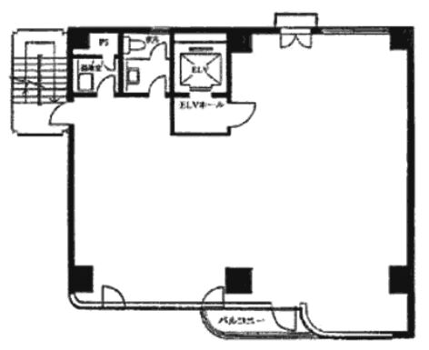 ブルーベルビル 6階 平面図