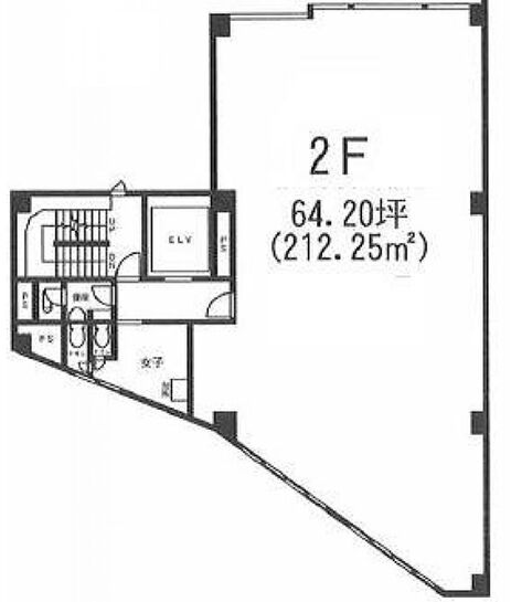 マルマン六本木ビル 2階 平面図