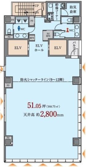 阪急阪神上野御徒町ビル 7階 平面図