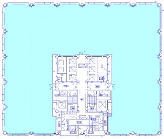 赤坂溜池タワー 13階 平面図
