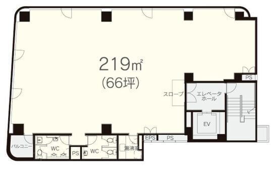 日幸小津ビル 7階 平面図