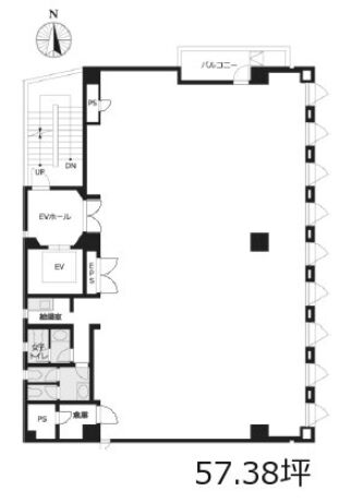 VORT恵比寿Ⅲ 6階 平面図
