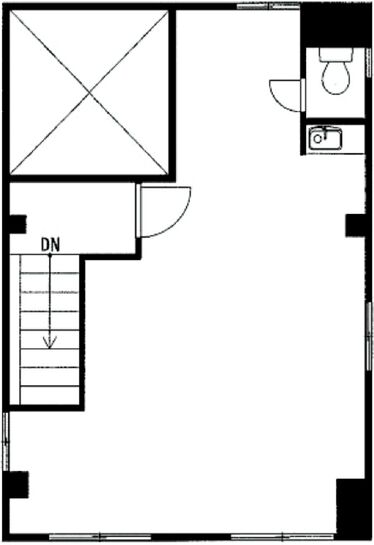 星野ビル(港区) 2階 平面図