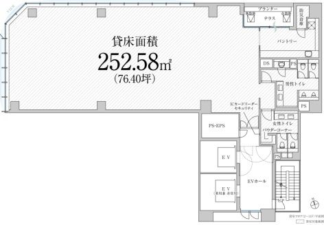 PMO八丁堀Ⅴ 10階 平面図