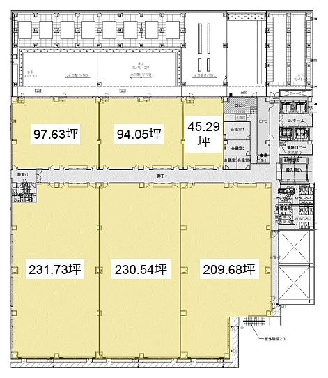 横浜ビジネスパーク 新ラボ棟 6階 04 平面図