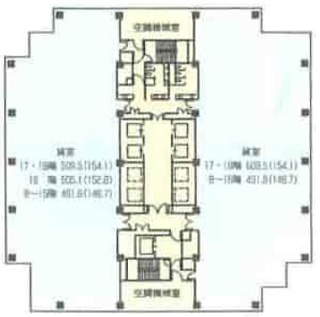 ONビル 13階 平面図