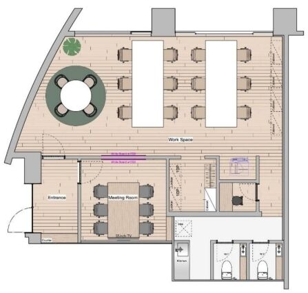 グラマシー恵比寿(Gramercy Ebisu) 1階100 平面図