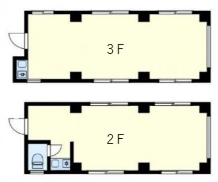 山本ビル 2階~3階 平面図
