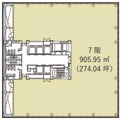 浜松町スクエア 7階 平面図