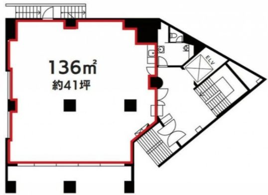 NTビル（文京区） 1階 平面図