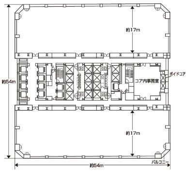 晴海アイランドトリトンスクエアオフィスタワーX棟 GRAND EDITION 2階 平面図