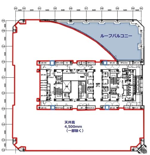晴海アイランドトリトンスクエアオフィスタワーY棟 39階 平面図