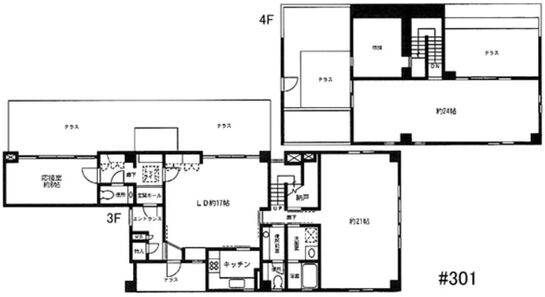アルファベットセブンビル 3階ﾒｿﾞﾈｯﾄ 平面図