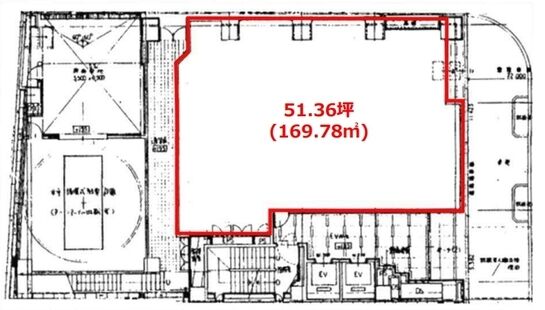 日本橋橘ビル 1階 平面図