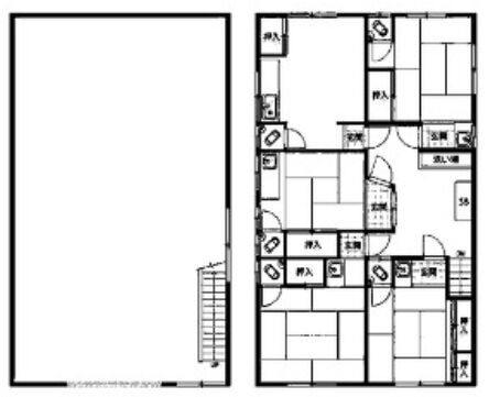 イーストップ 1階~2階 平面図