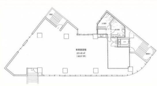 本澤ビル 2階 平面図