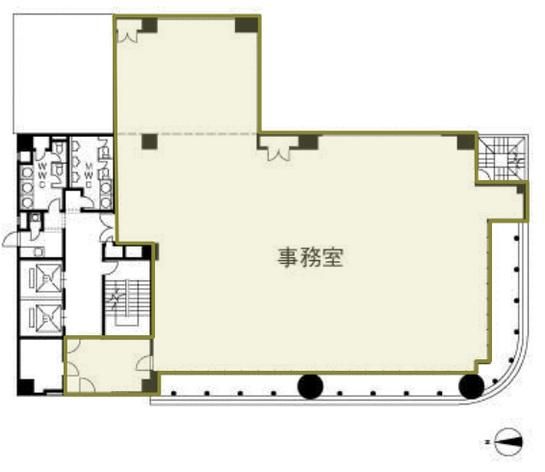MIテラス北上野（旧：ユニゾ北上野二丁目ビル） 3階 平面図