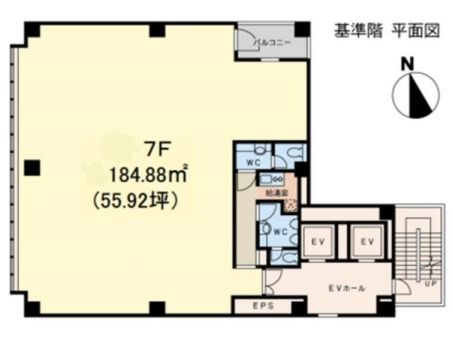 U-AXIS 7階 平面図