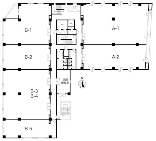 ハイネスロフティー 2階B1 平面図