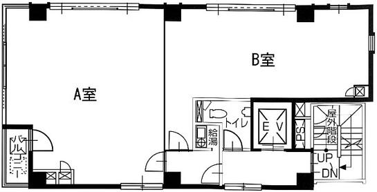 塩部ビルディング 7階A 平面図