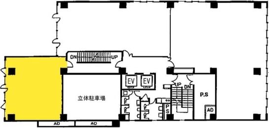 産報佐久間ビル 4階B 平面図
