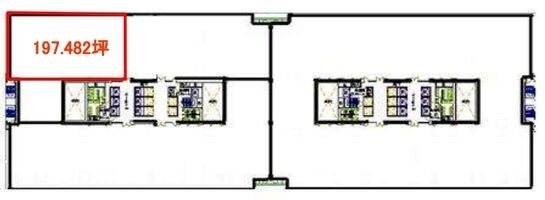 芝パークビル(通称:軍艦ビル) A館8階 平面図