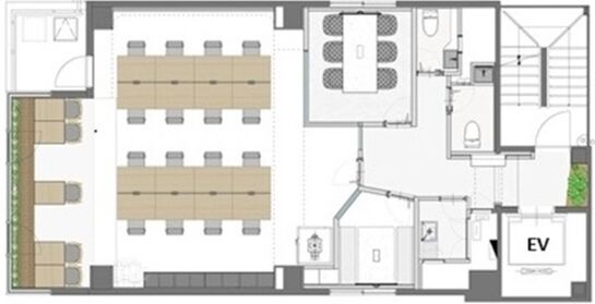 Biz Feel AKIHABARA(旧:峯岸ビル) 2階 平面図