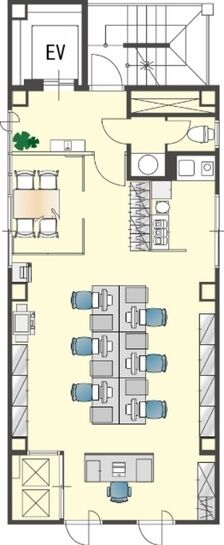 茅場町サウスビルディング 4階 平面図