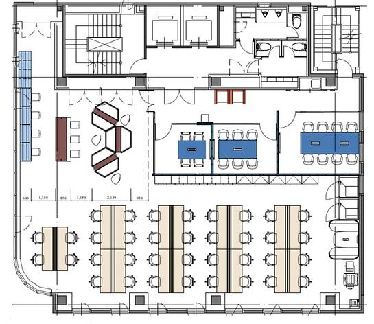 八丁堀東洋ビル（旧：八丁堀東興ビル） 2階 平面図
