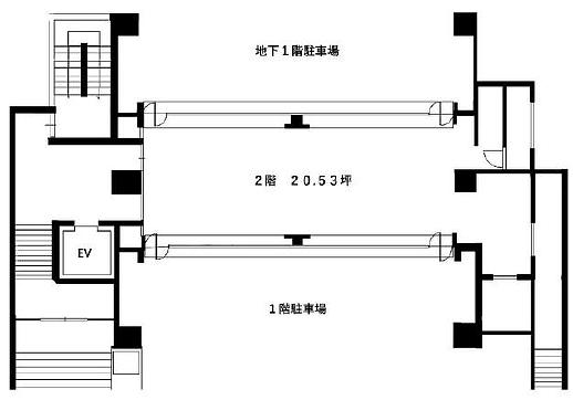 倉島渋谷ビル 2階 平面図