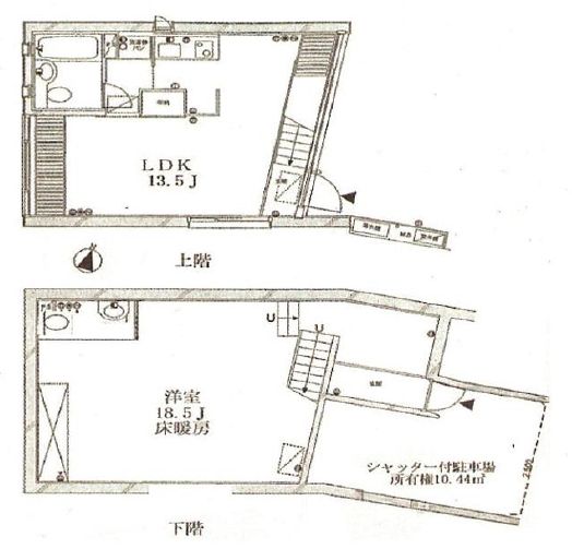 アピカ代々木上原 105号室 平面図