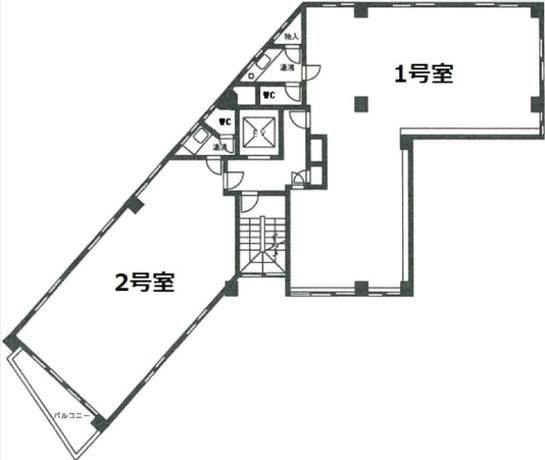 第二山本ビル 5階502 平面図