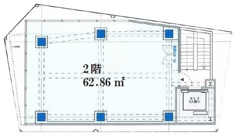 神南一丁目新築店舗ビル 2階 平面図