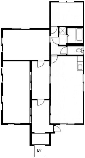 ラビアンヌビル 7階(屋上階ﾜﾝﾌﾛｱ) 平面図