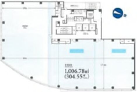ヒューリック青山外苑東通ビル（旧：南青山M-SQUARE） 3階 平面図