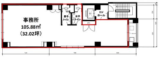芝シムラビル 5階 平面図