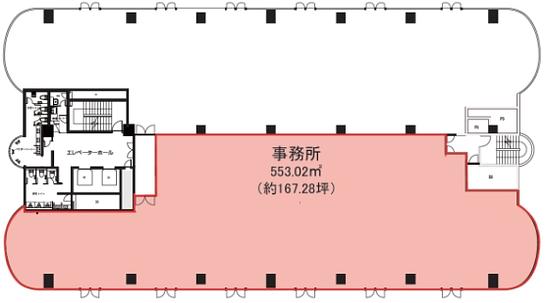 東急池尻大橋ビル 5階 平面図