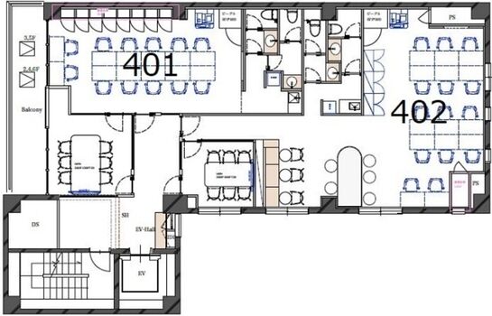SOLIX SHIBUYA(旧:渋谷Tビル) 4階401 平面図