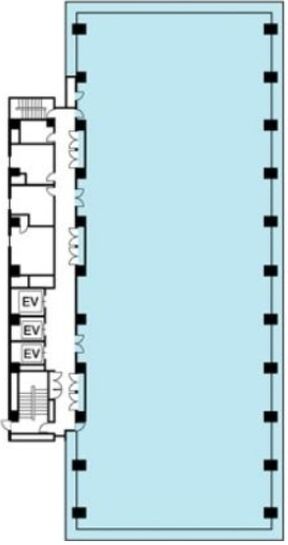 リバーサイド品川港南ビル 8階A 平面図