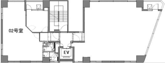 合人社東京秋葉原ビル（旧：THE GATE AKIHABARA・フォアサイトビル） 8階802 平面図