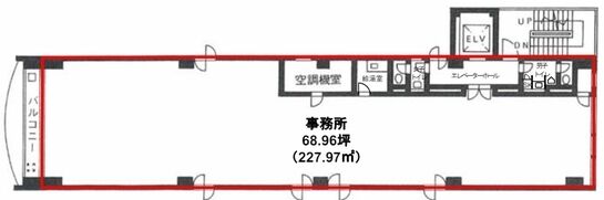 フジノビル 6階 平面図