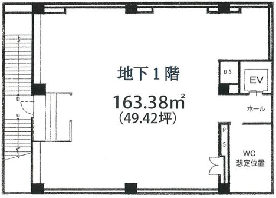 青山KTビル 地下1階 平面図